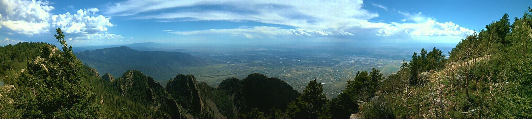 Sandia Mountains at sunset